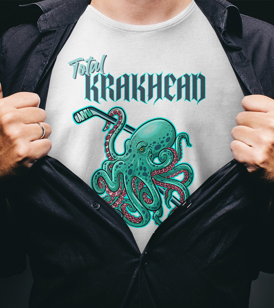 Total Krakhead Seattle Kraken Hockey Tentacles T-Shirt