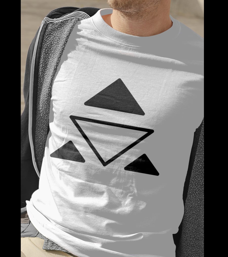 Tribal Symbols Spiritual Balance Triangles T-Shirt
