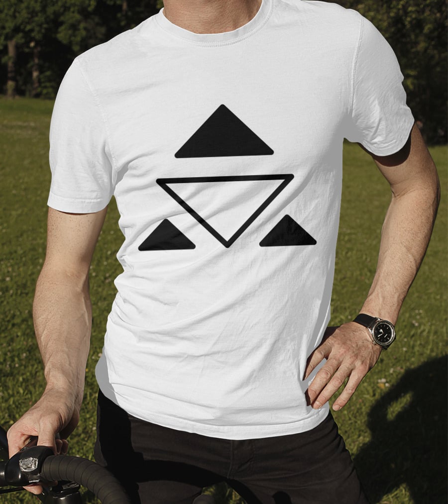 Tribal Symbols Spiritual Balance Triangles T-Shirt