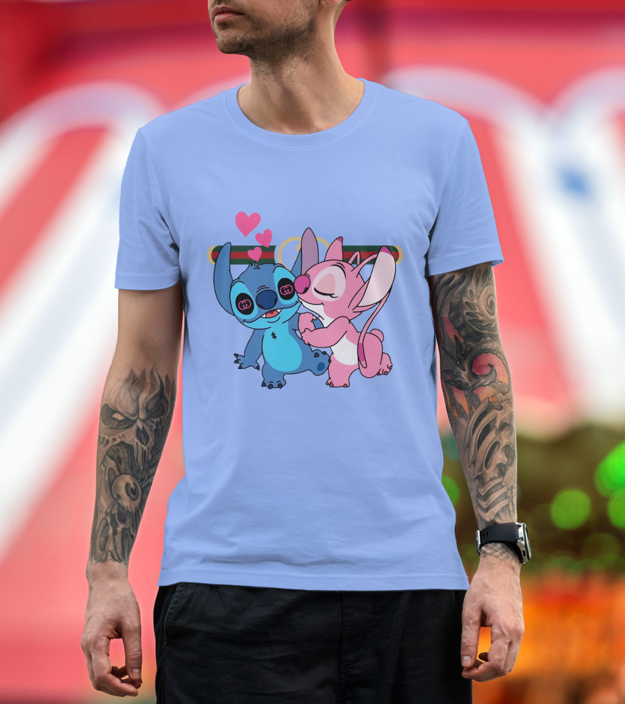 Stitch Love GC223 Hearts and Characters T-Shirt