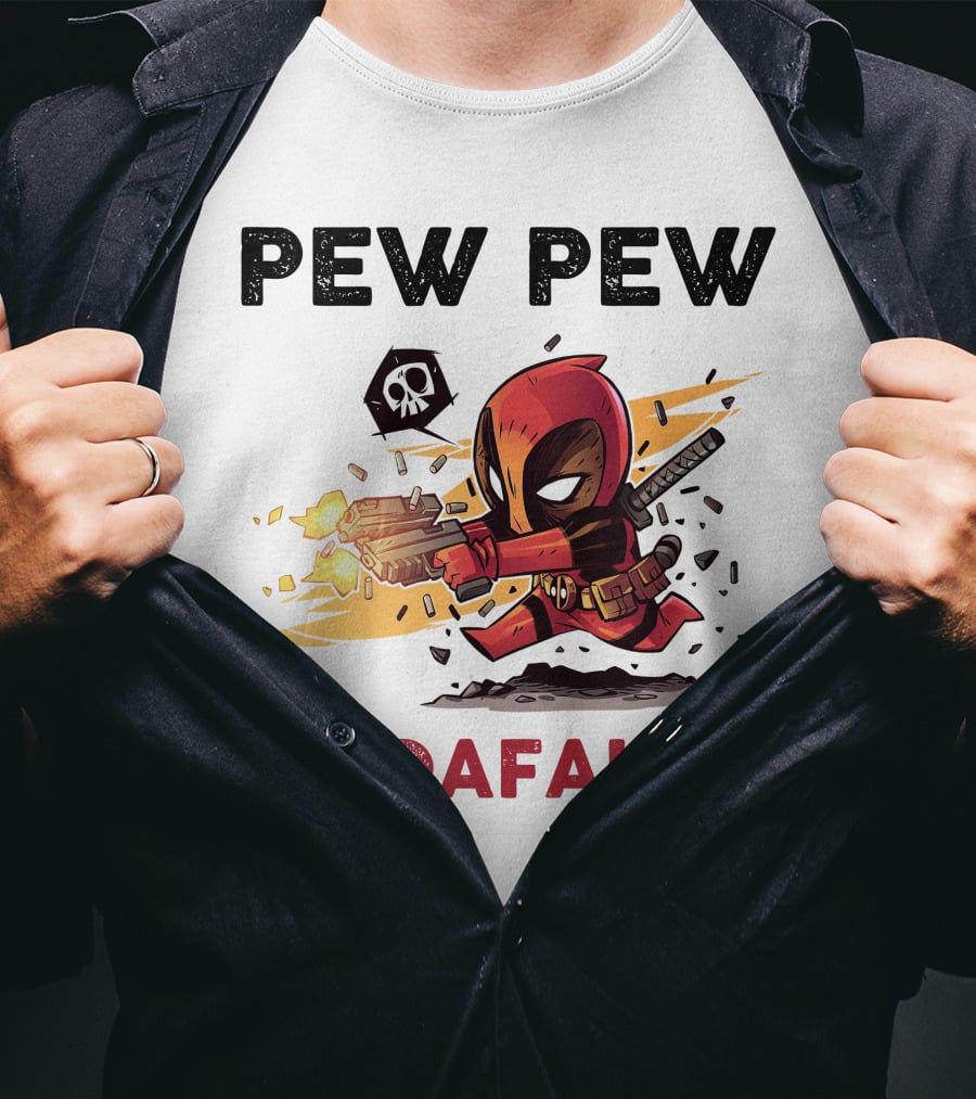 Pew Pew Madafakas Deadpool T-Shirt