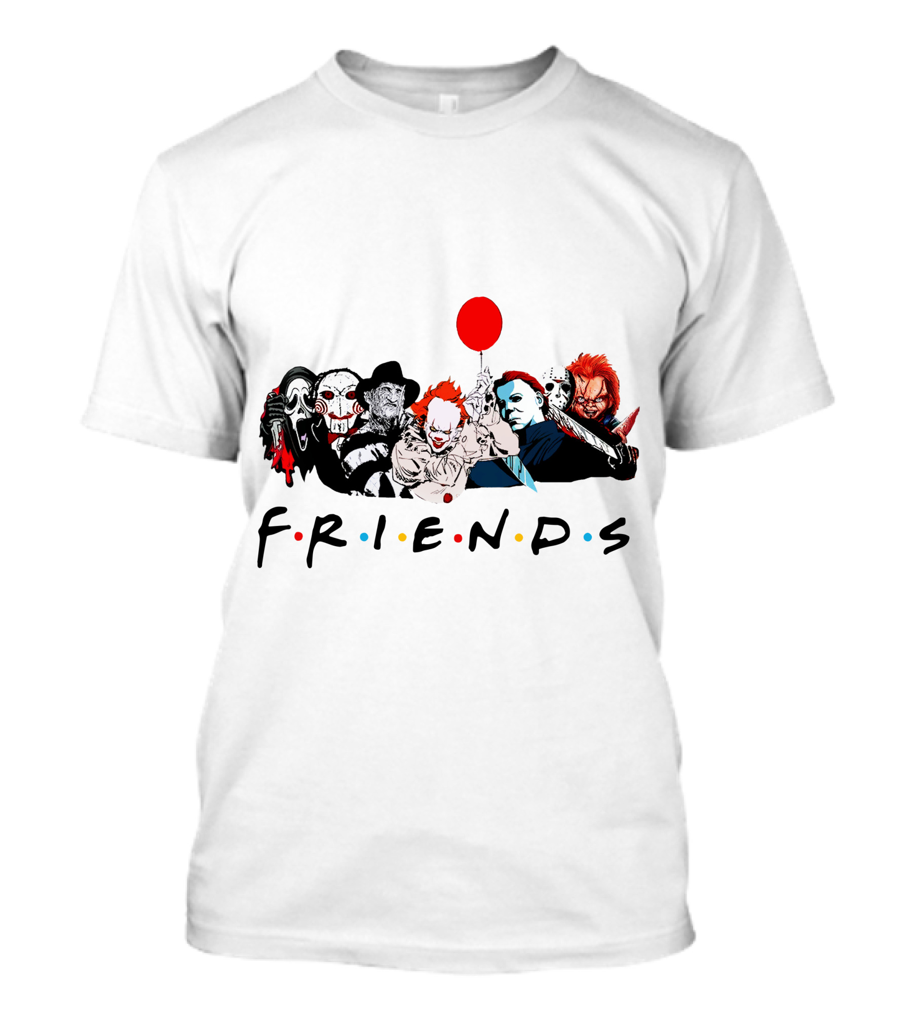 Friends Horror Movie Icons T-Shirt