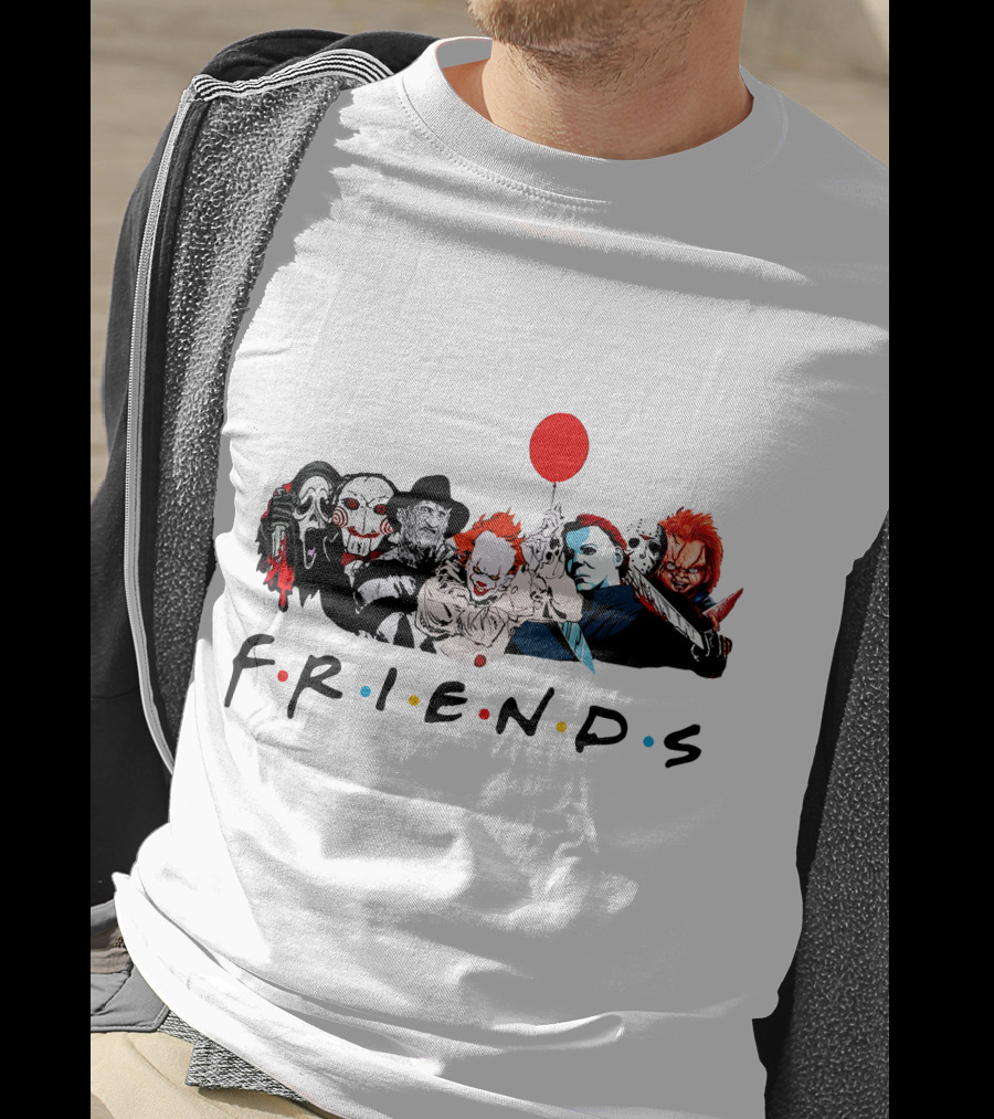 Friends Horror Movie Icons T-Shirt