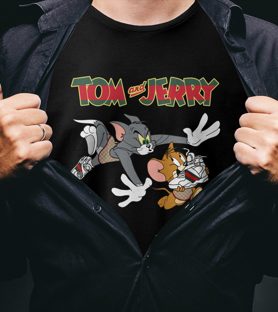 Tom And Jerry Classic Cartoon Chase T-Shirt