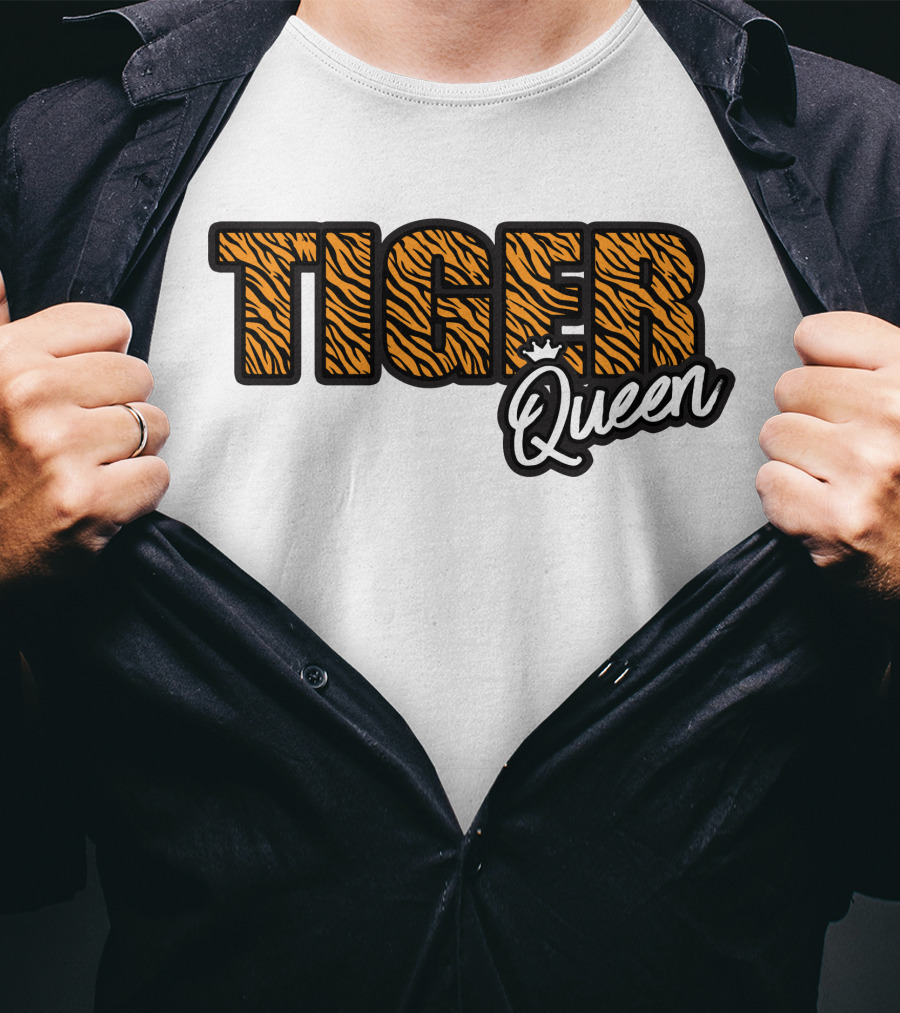 Tiger Queen Crowned With Stripes T-Shirt