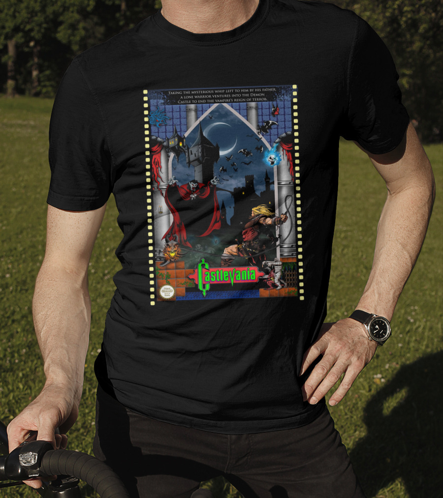 CASTLEVANIA Lone Warrior Ventures Into Demon Castle To End Vampire's Reign Of Terror T-Shirt