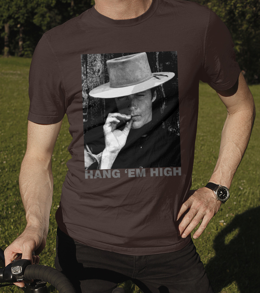 Hang 'Em High Western Style Cowboy Smoking T-Shirt