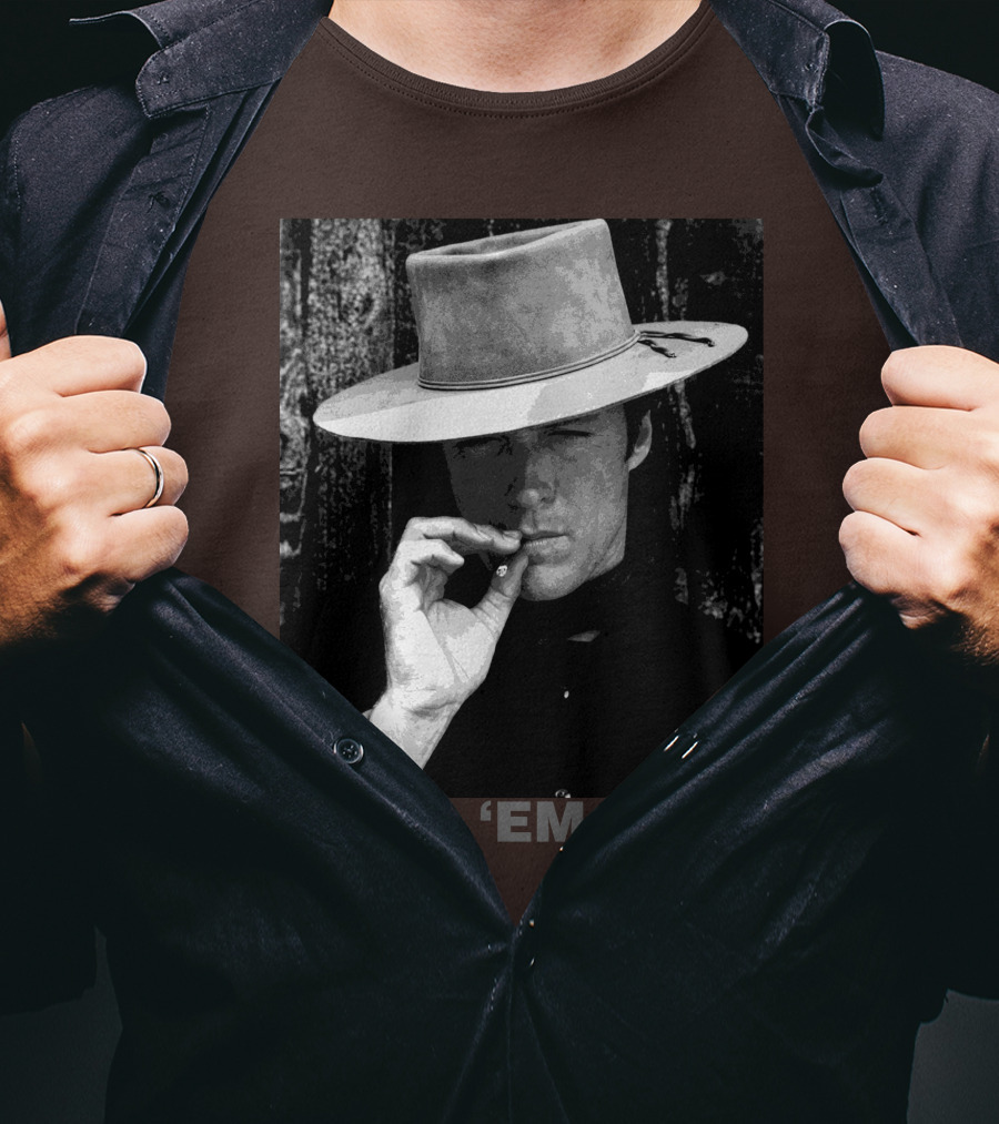 Hang 'Em High Western Style Cowboy Smoking T-Shirt