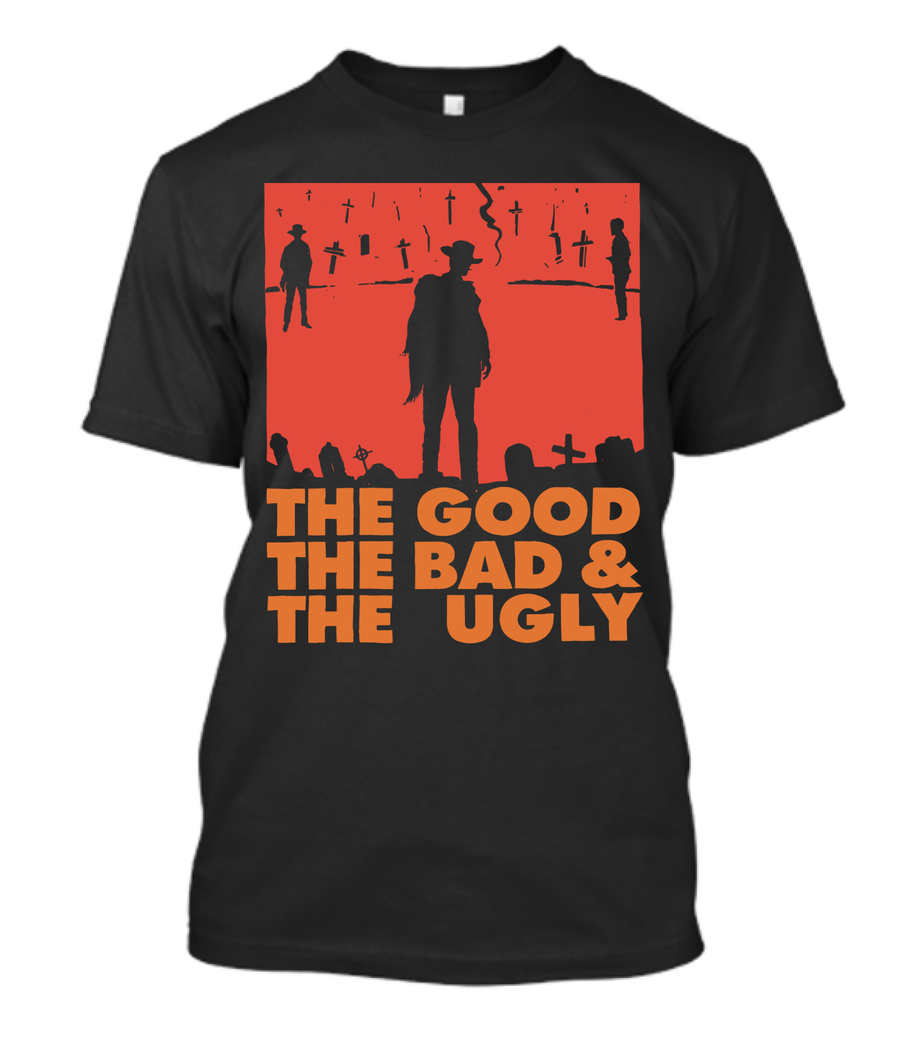 The Good The Bad And The Ugly Western Silhouette Scene T-Shirt
