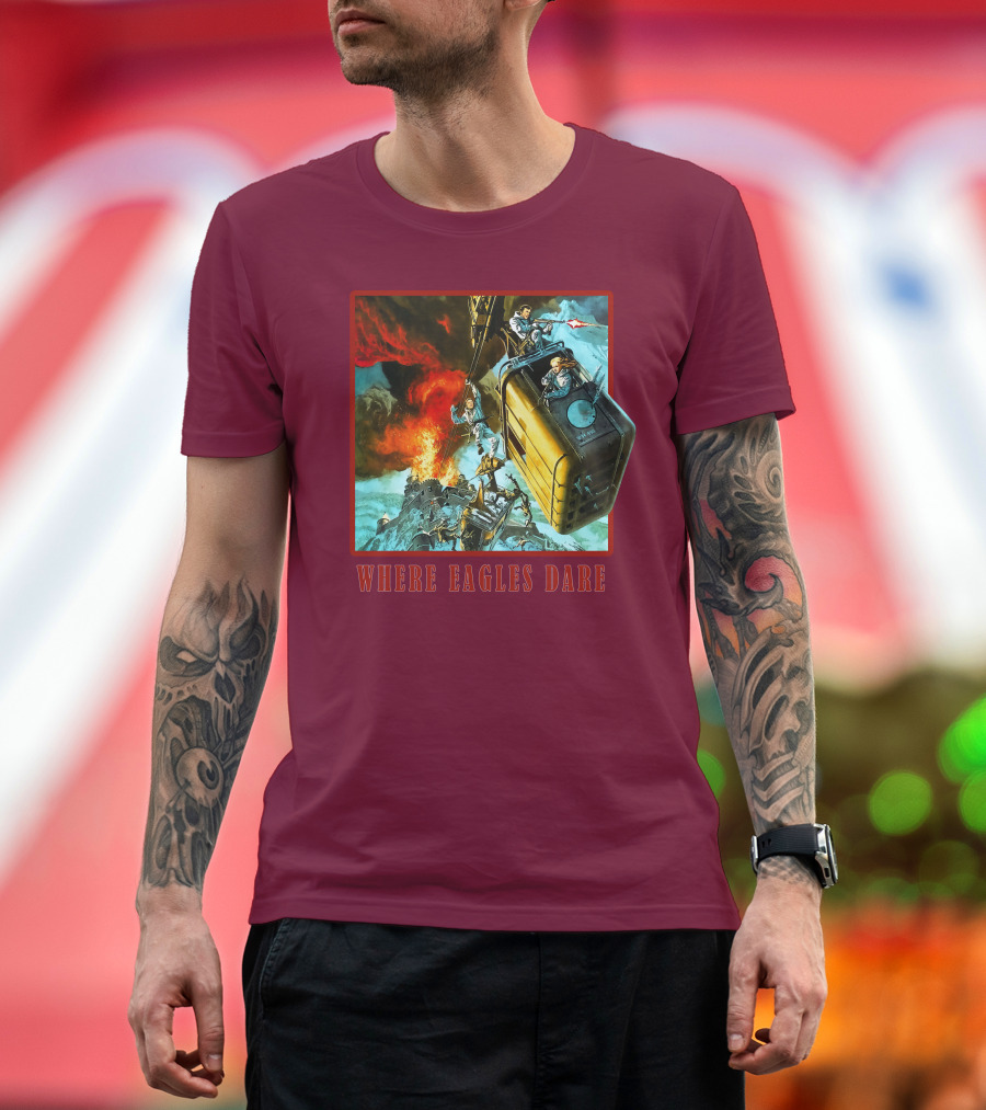 Where Eagles Dare Cable Car Adventure Explosive Action Scene 001 T-Shirt