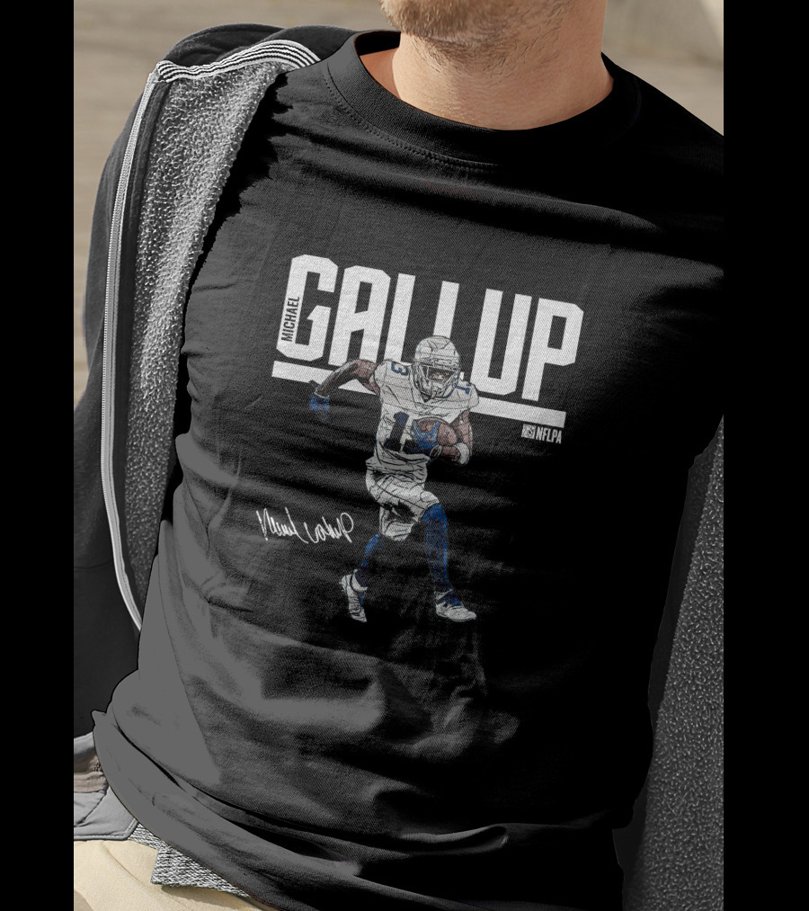 Michael Gallup NFLPA Retro WHT Football Player T-Shirt