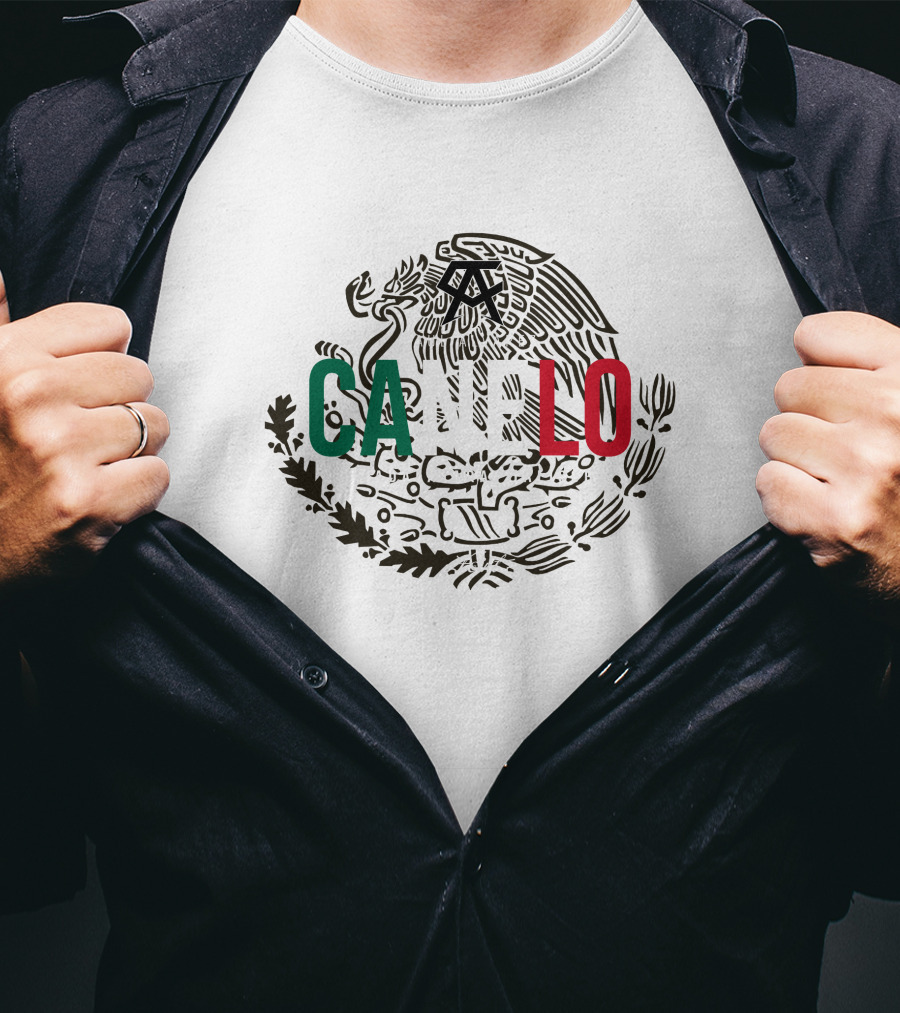 Canelo Alvarez Mexican Emblem Style CA Boxing T-Shirt