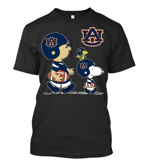 Auburn Tigers Snoopy And Woodstock Football Helmet T-Shirt
