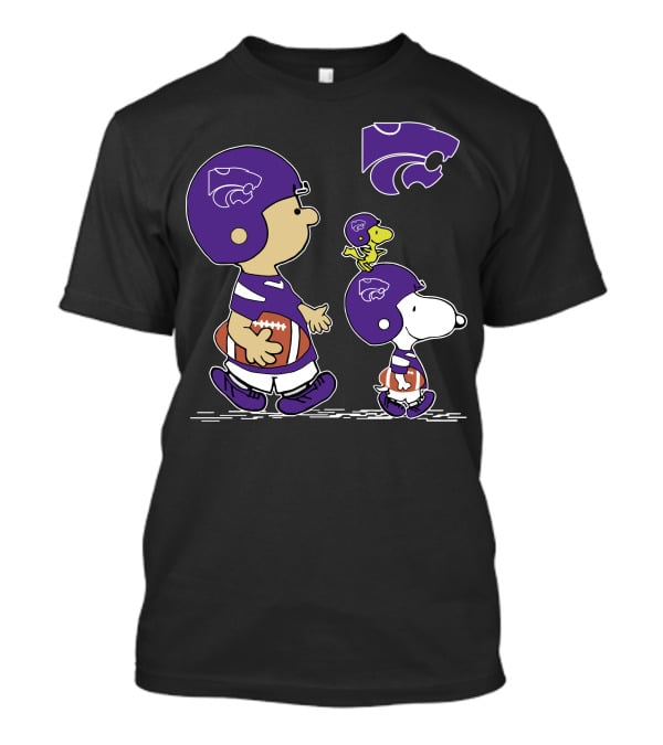 Kansas State Wildcats Football Characters Peanuts T-Shirt