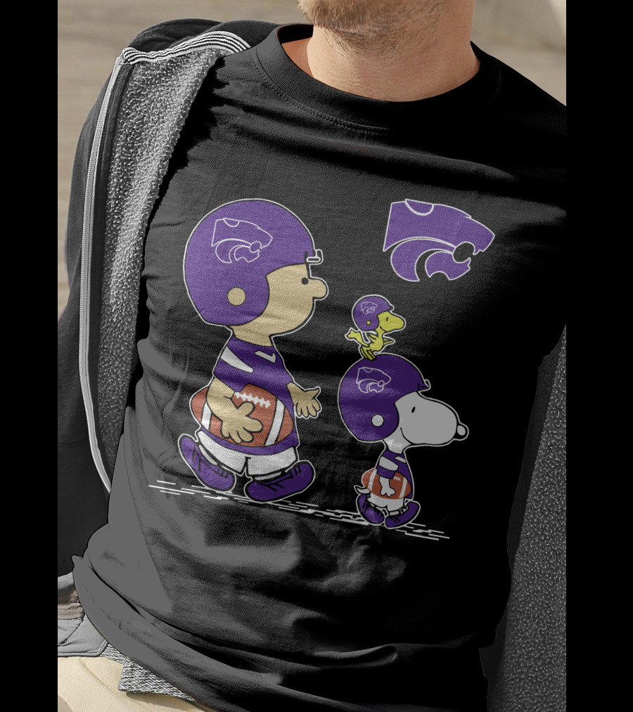 Kansas State Wildcats Football Characters Peanuts T-Shirt
