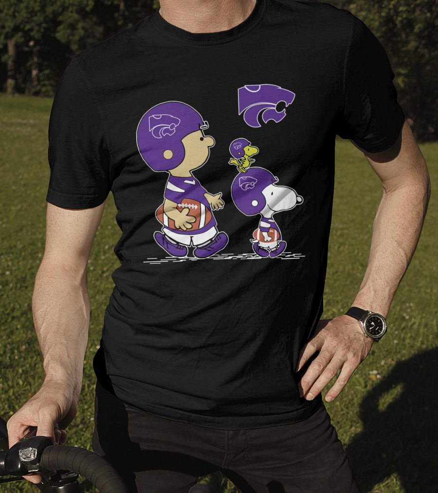 Kansas State Wildcats Football Characters Peanuts T-Shirt