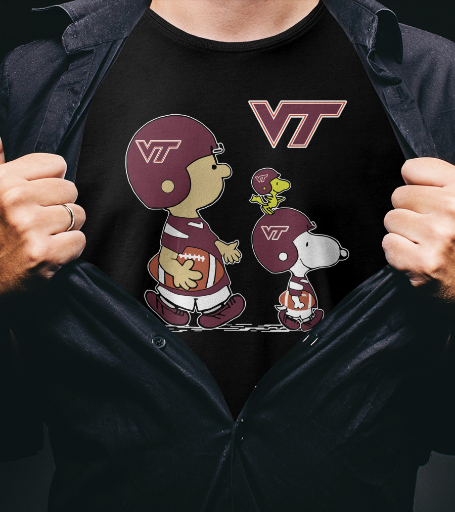 Virginia Tech Hokies Football VT Characters T-Shirt