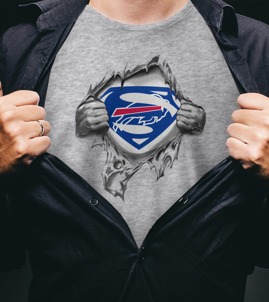 Buffalo Bills Superman Logo Reveal T-Shirt