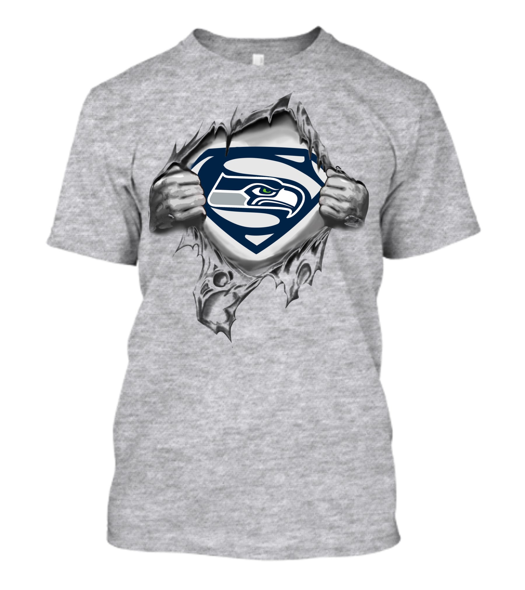 Seattle Seahawks Superman Logo Fusion T-Shirt