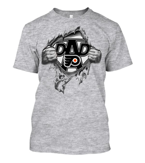 Philadelphia Flyers Super Dad Hidden Hero Fan T-Shirt