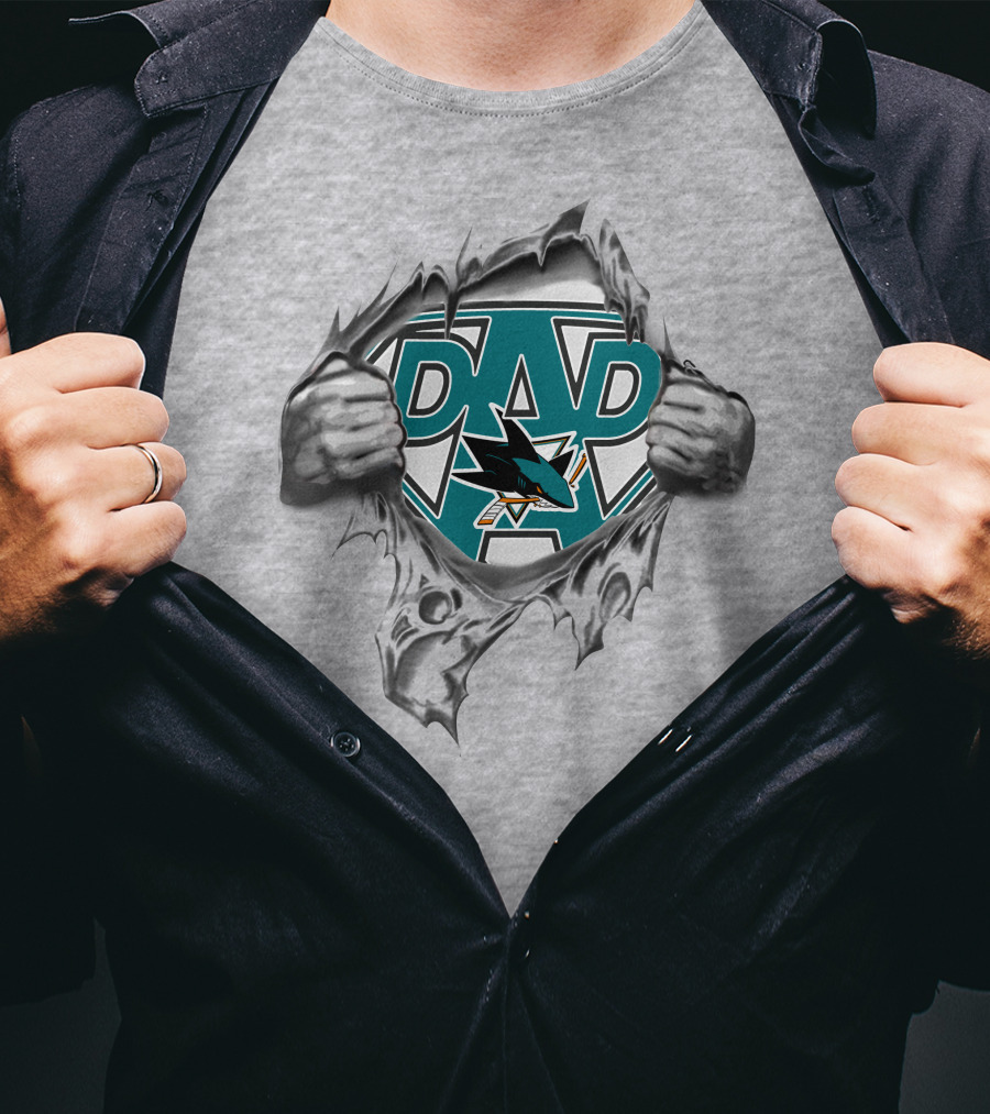 San Jose Sharks Super Dad Fan T-Shirt
