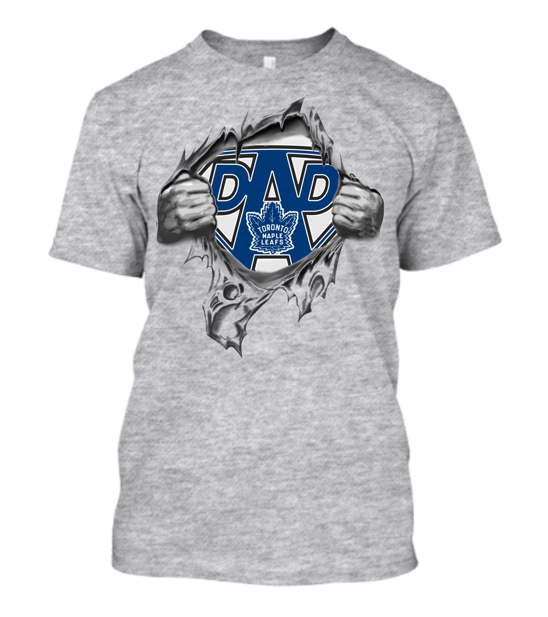 Toronto Maple Leafs Super Dad Logo Tear T-Shirt