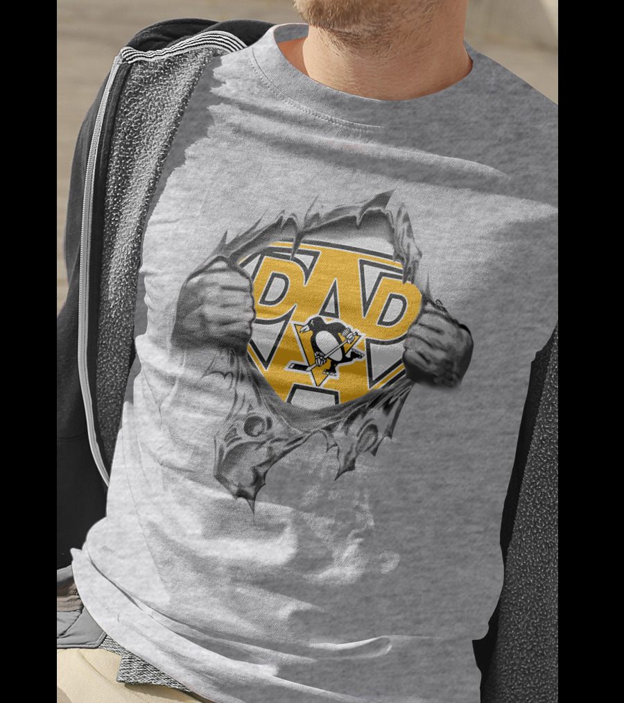 Pittsburgh Penguins Super Dad Comic T-Shirt