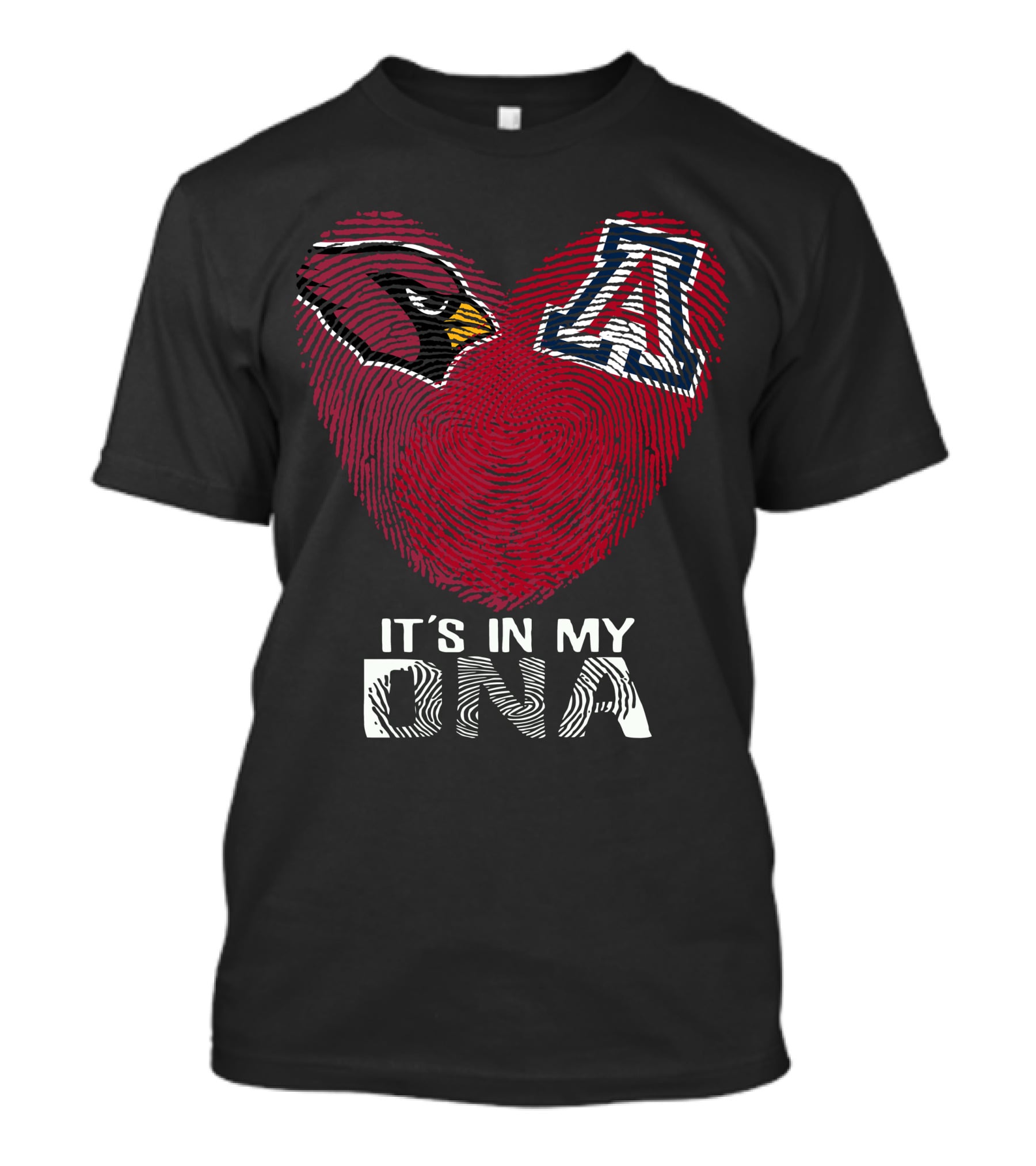 Cardinals Arizona Wildcats Heart It's In My Dna T-Shirt