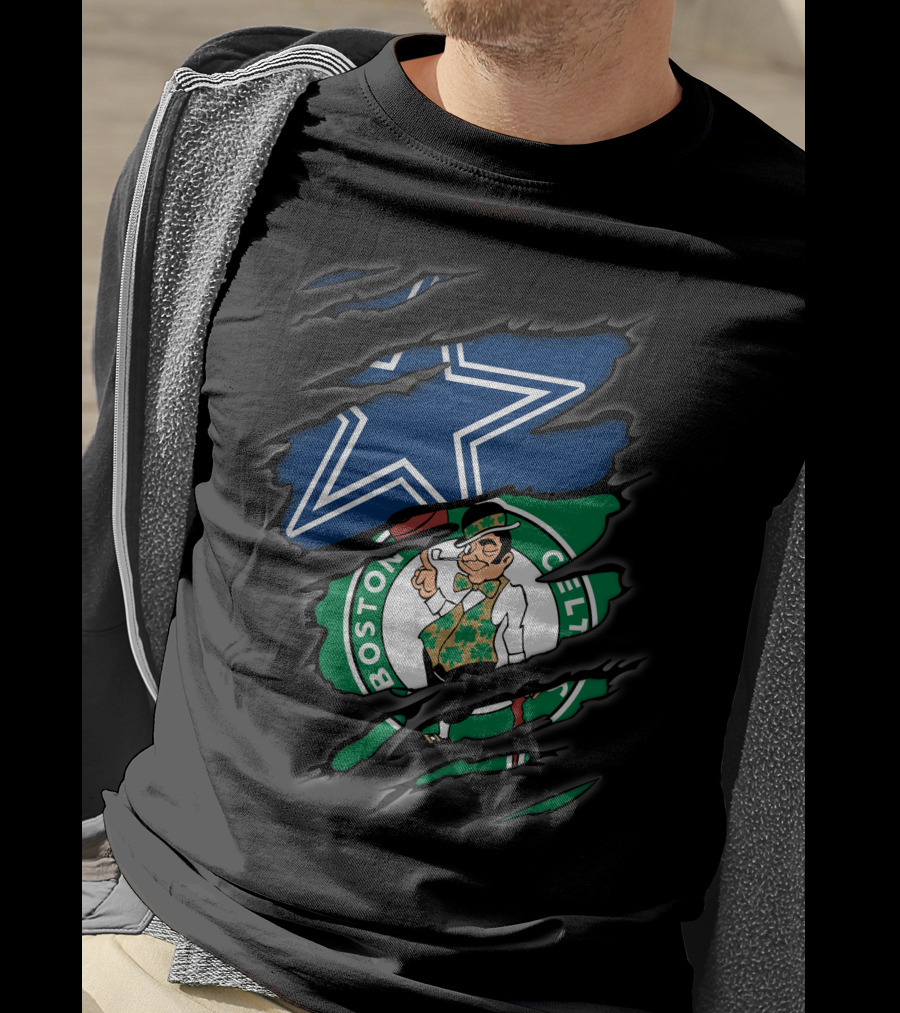 Dallas Cowboys Boston Celtics Crossover T-Shirt