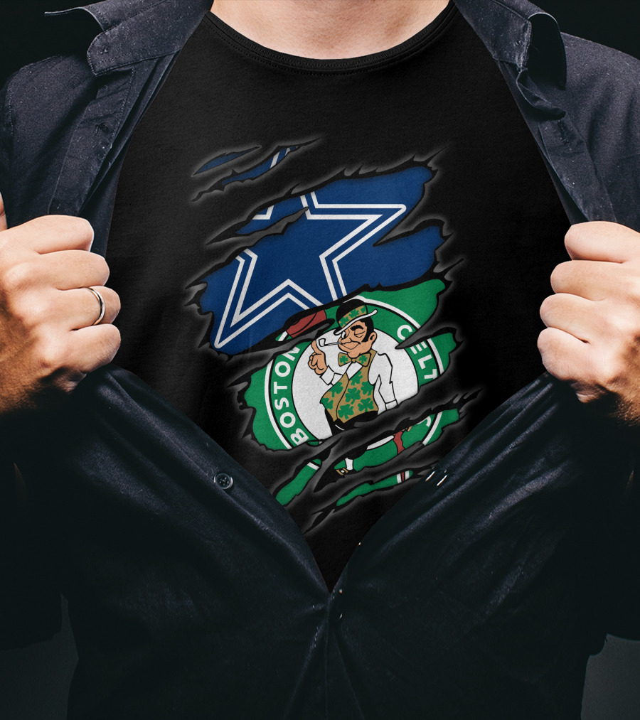 Dallas Cowboys Boston Celtics Crossover T-Shirt