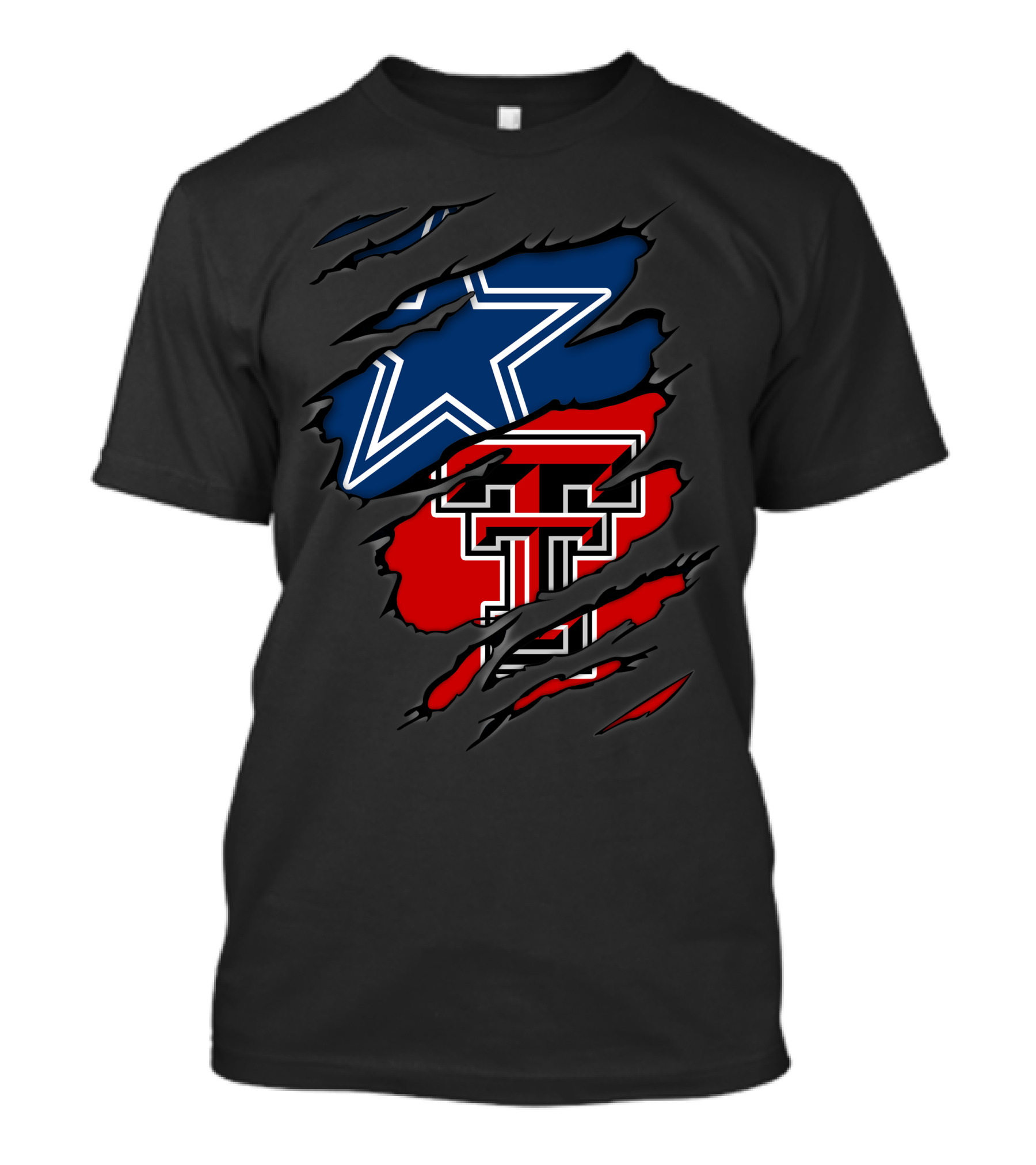 Dallas Cowboys Texas Tech University Emblem Bold Fusion T-Shirt