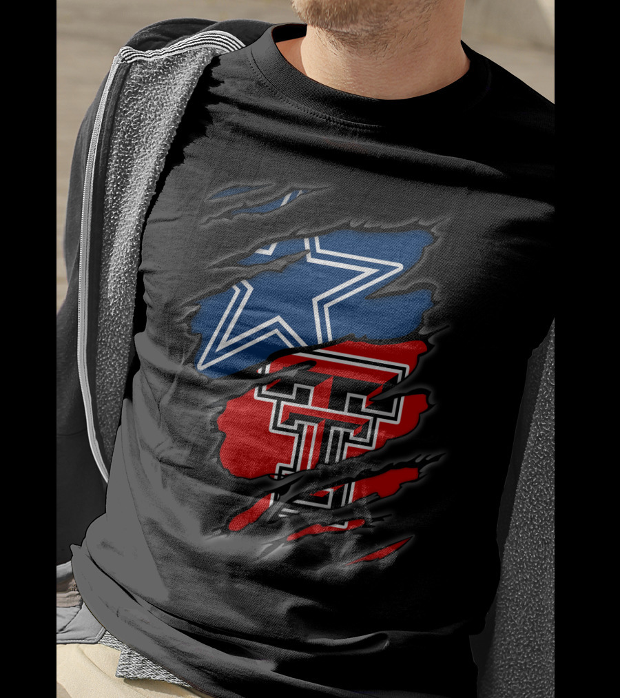 Dallas Cowboys Texas Tech University Emblem Bold Fusion T-Shirt
