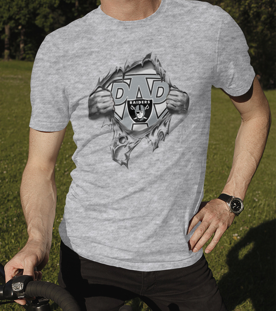 Super Dad Raiders Logo Rip T-Shirt
