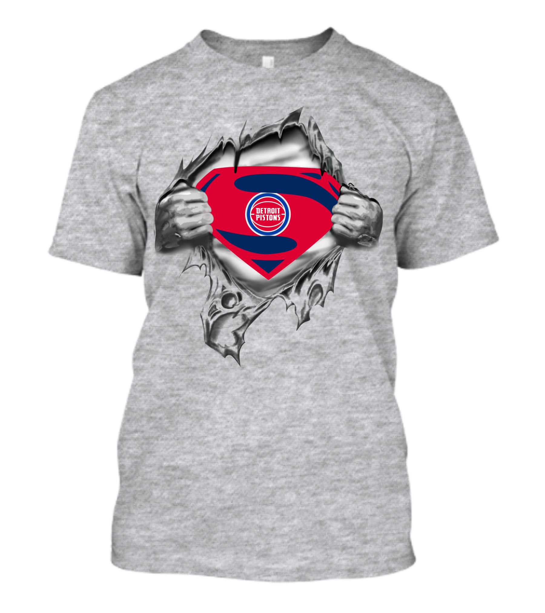 Detroit Pistons Superman Logo Unveiling T-Shirt