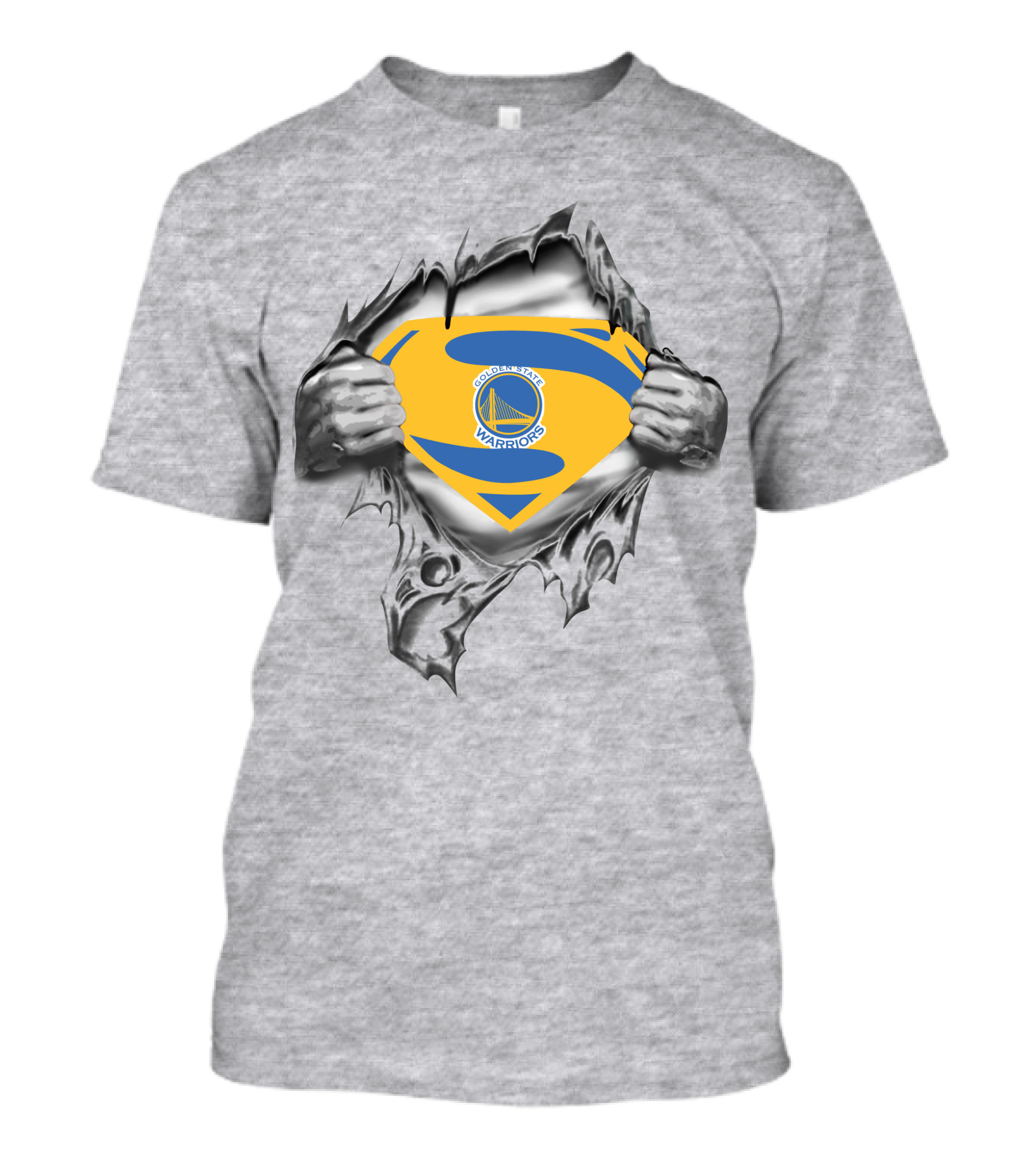 Golden State Warriors Super Man Logo Fusion T-Shirt