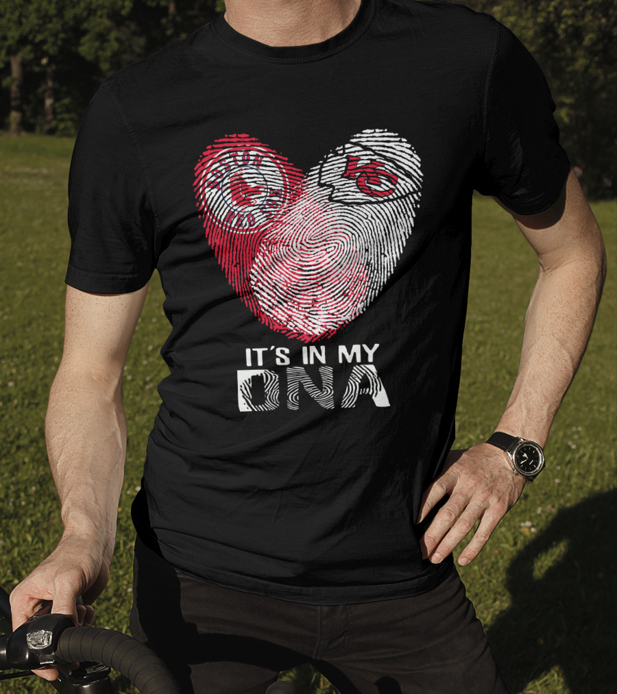 Boston Red Sox Kc Chiefs It's In My Dna T-Shirt
