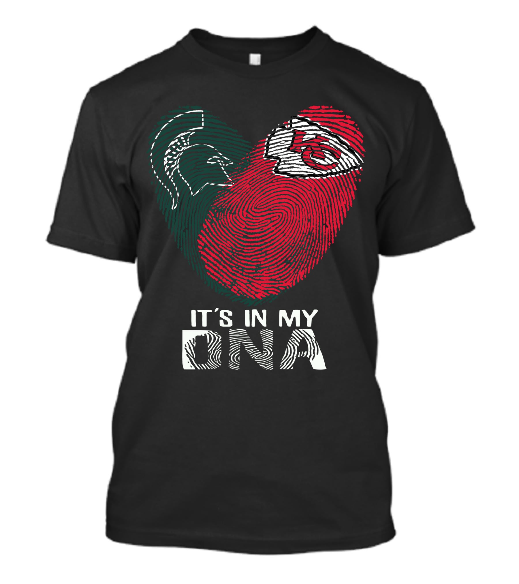 Michigan State Spartans Kansas City Chiefs It's In My Dna T-Shirt