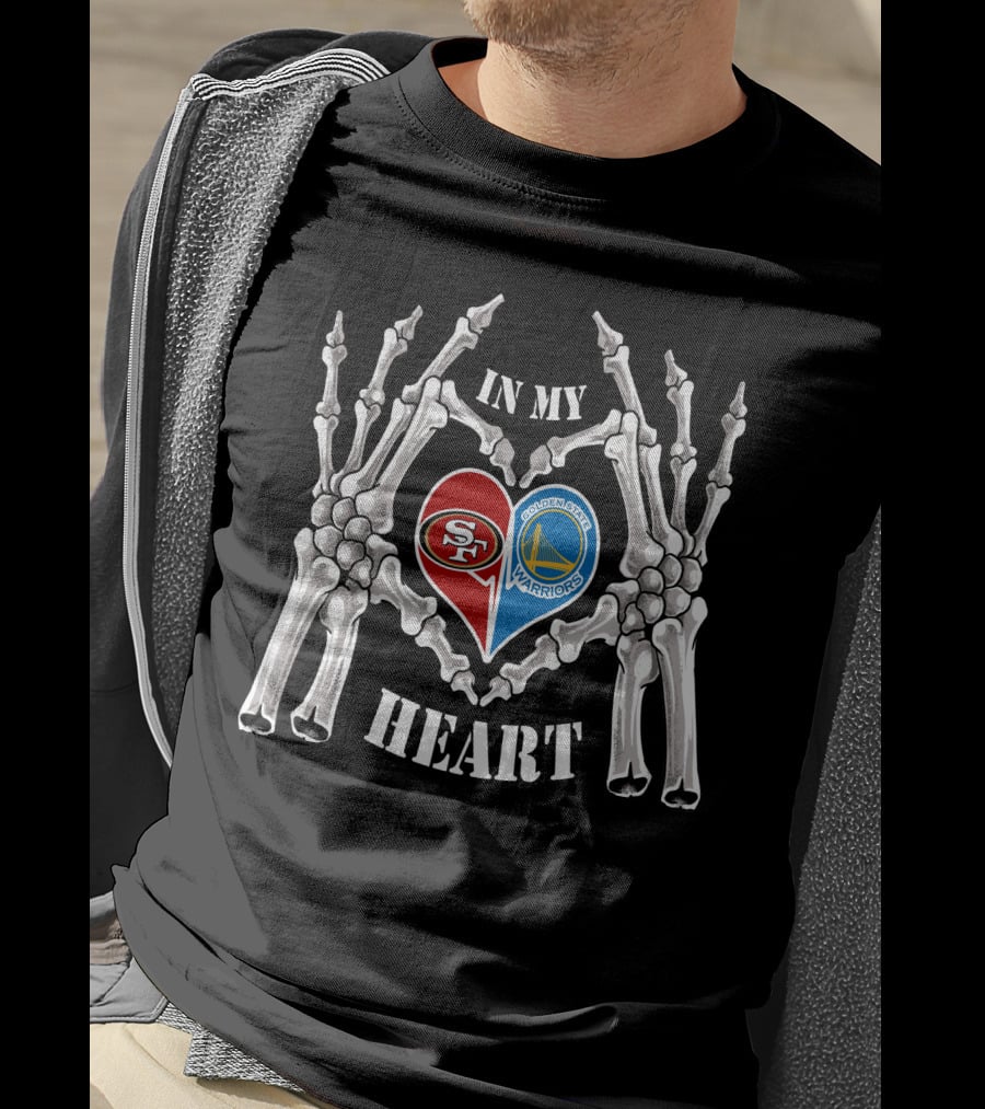 49ers Golden State Warriors In My Heart T-Shirt