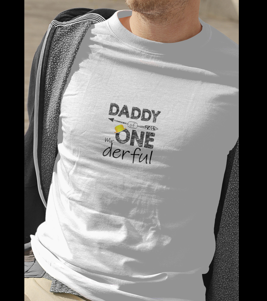 Daddy Of Mr Onederful 1st Birthday Boy T-Shirt