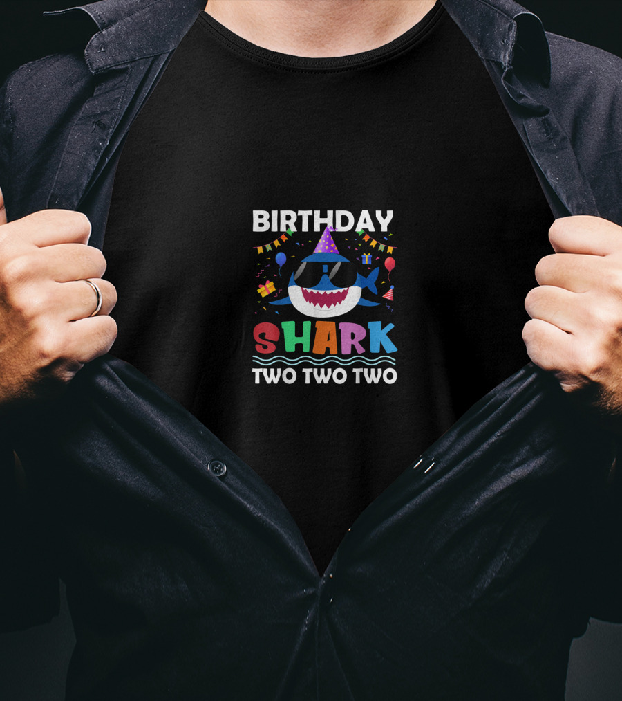 Birthday Shark Two Two Two T-Shirt