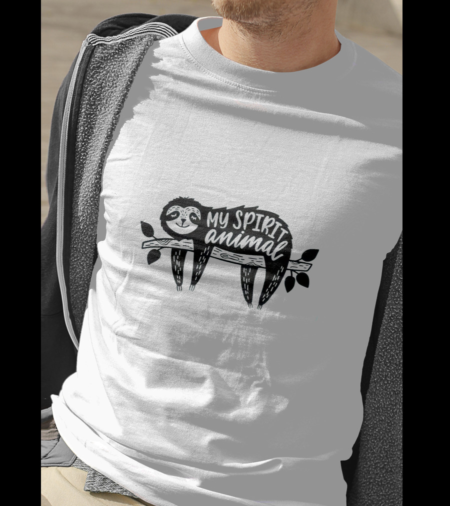 My Spirit Animal Sloth On Branch T-Shirt
