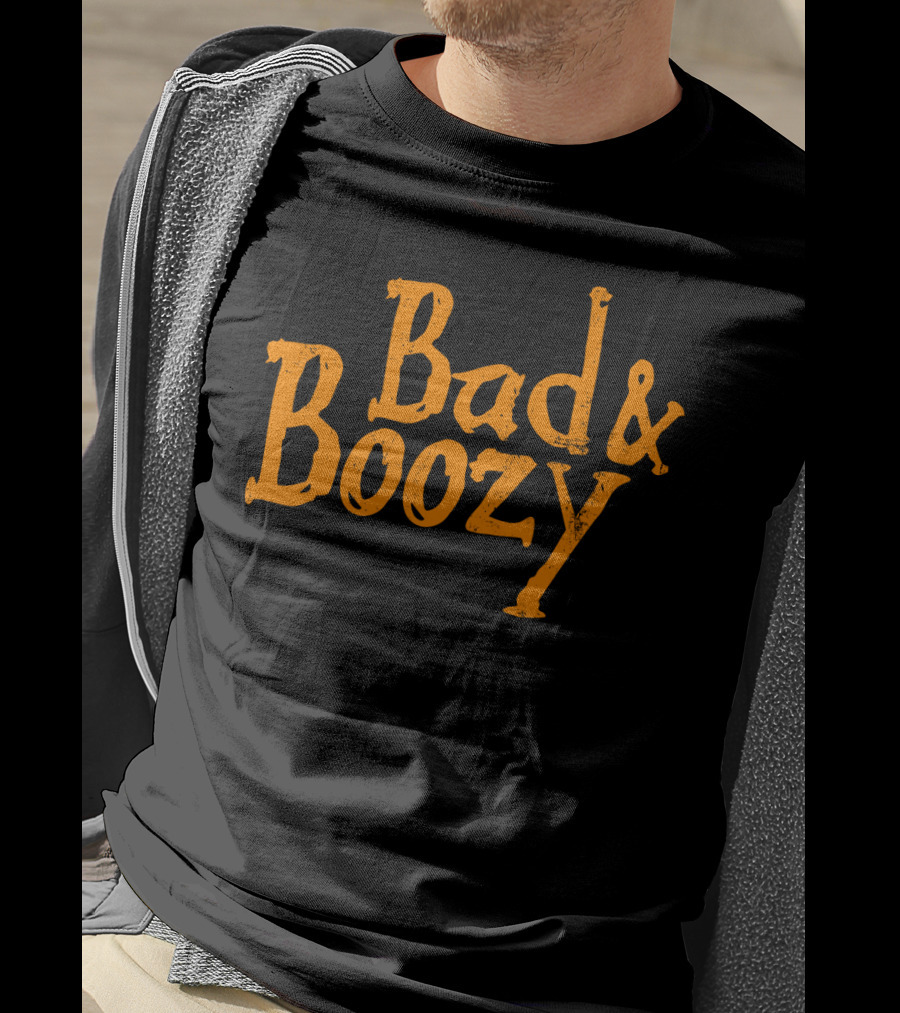 Bad And Boozy Drinking Lover Halloween T-Shirt