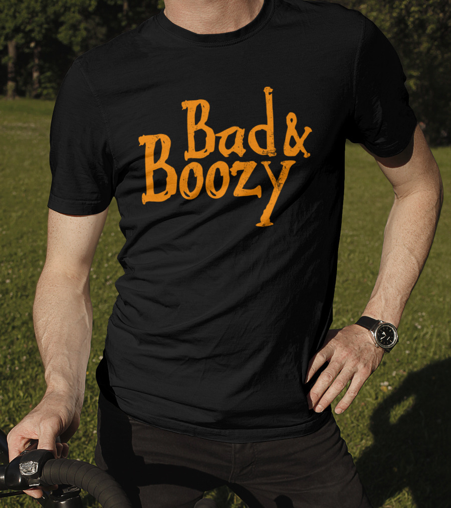 Bad And Boozy Drinking Lover Halloween T-Shirt