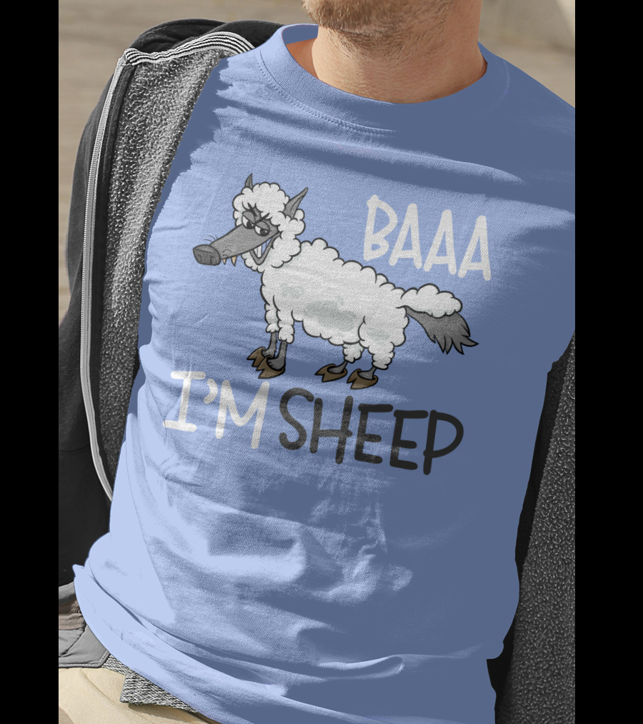 Baaa I'm A Sheep Funny Cartoon T-Shirt