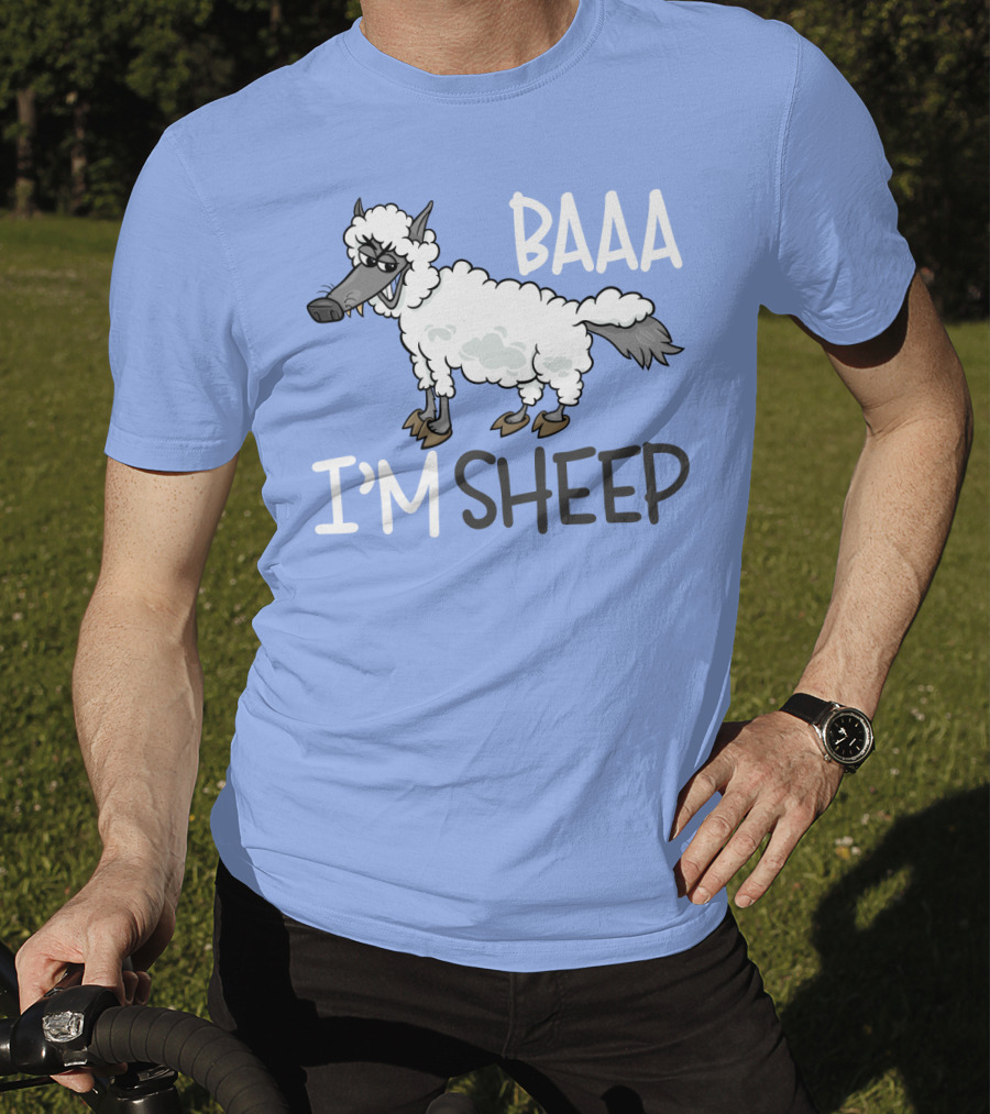 Baaa I'm A Sheep Funny Cartoon T-Shirt