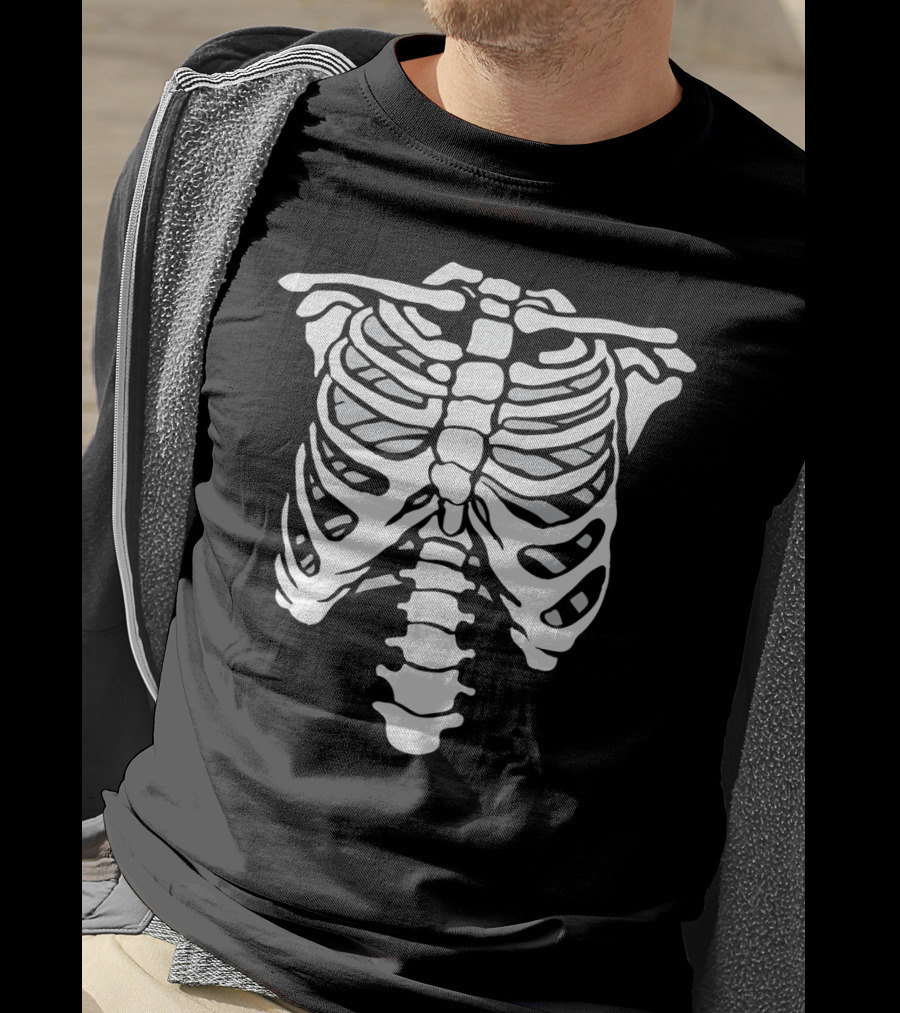 Skeletal Ribcage Humor T-Shirt