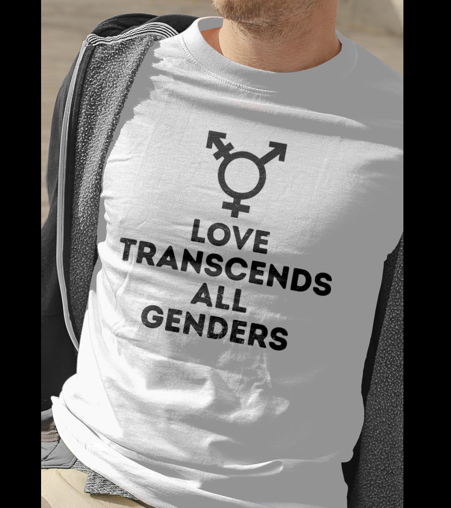 Love Transcends All Genders Transgender Symbol Pride T-Shirt
