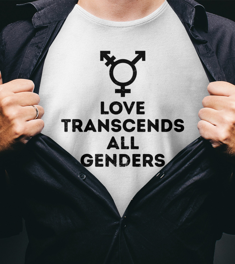 Love Transcends All Genders Transgender Symbol Pride T-Shirt
