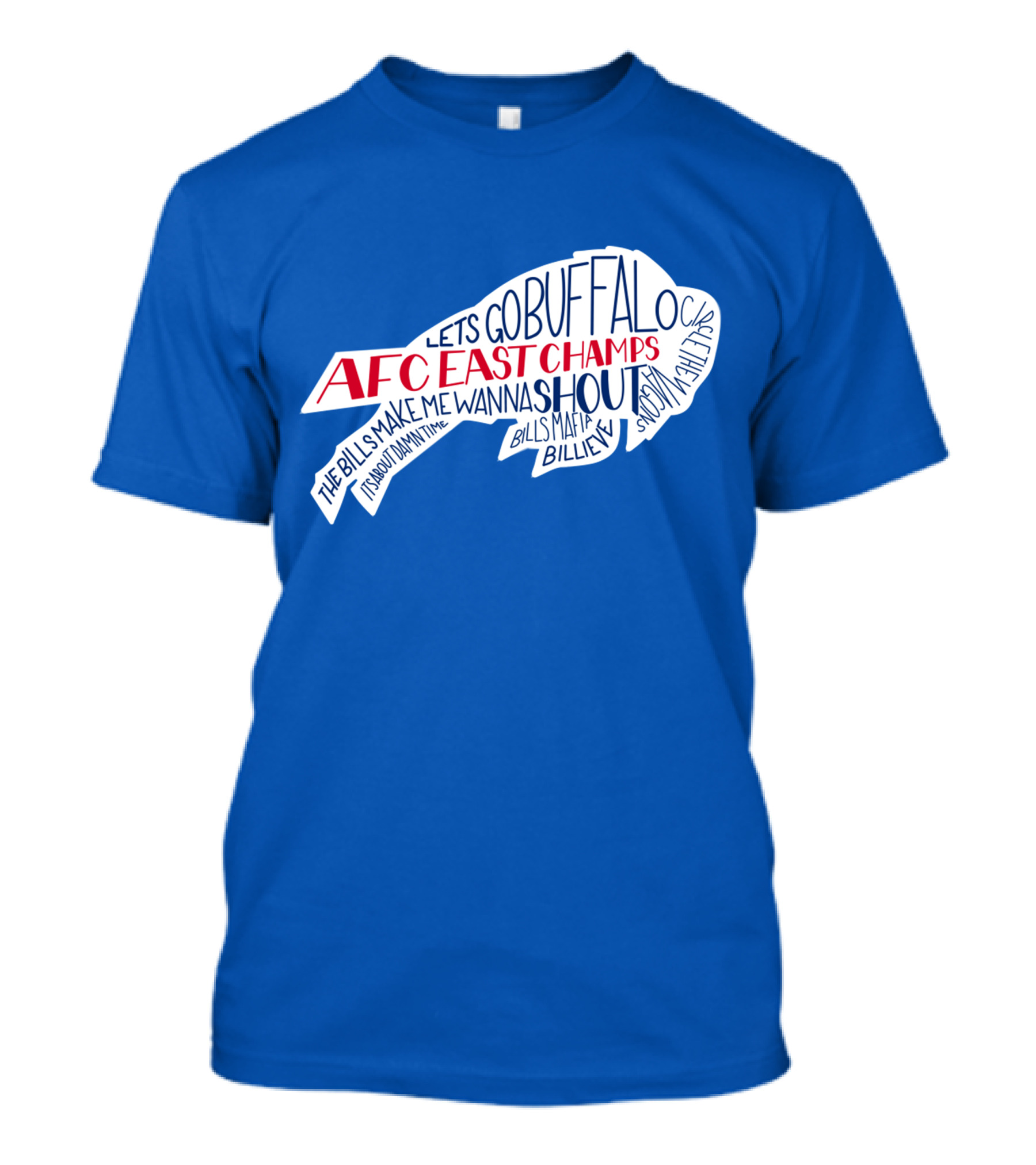 AFC East Champs Let's Go Buffalo Bills Mafia Shout T-Shirt