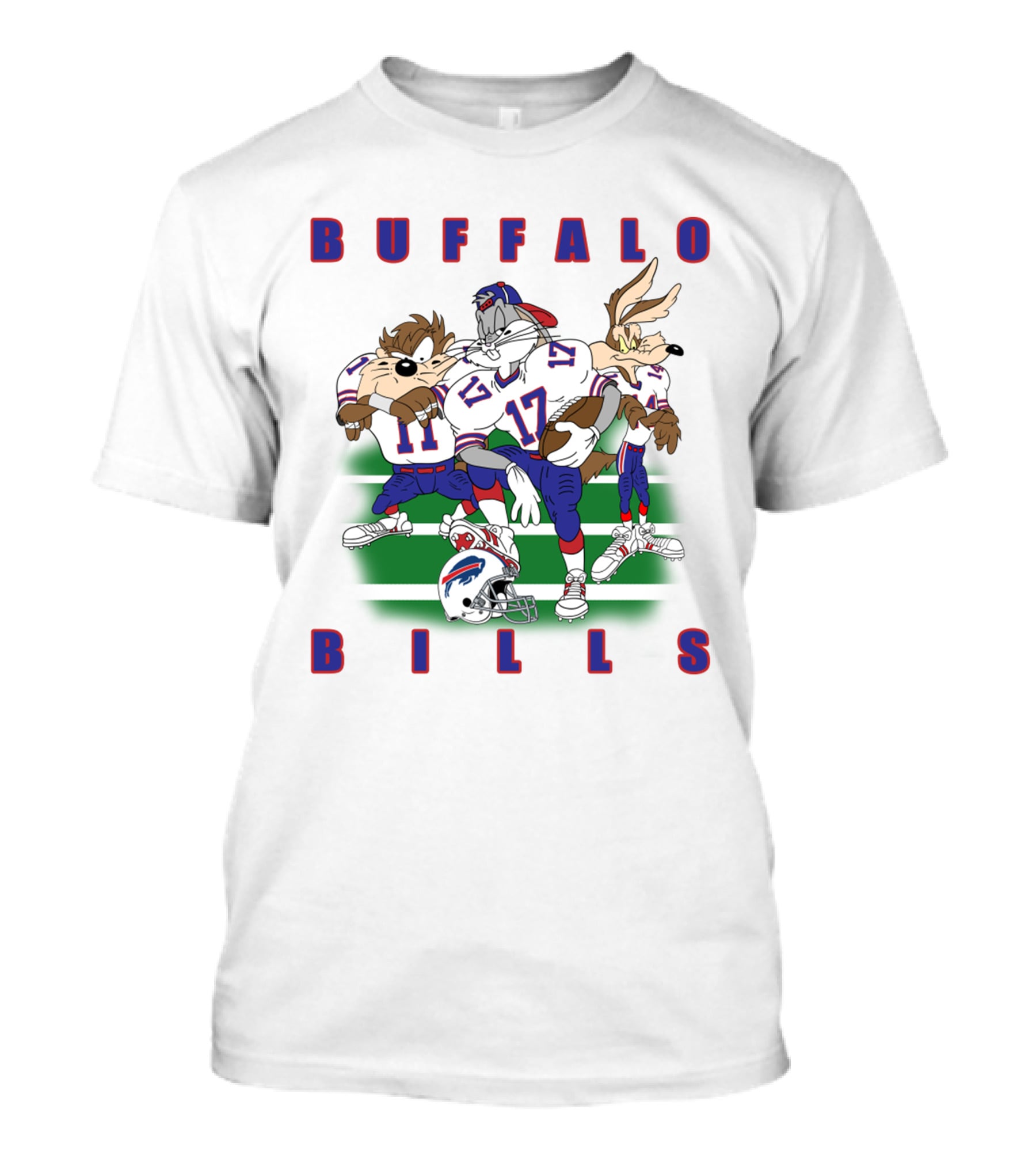 Buffalo Bills Looney Tune Characters Football Team Collaboration T-Shirt